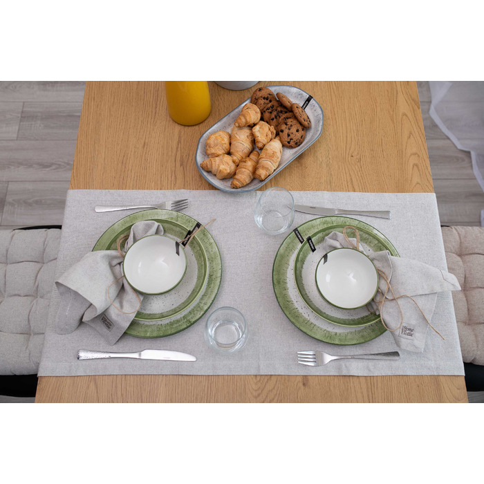 ARDESTO Ранер Oliver, 40х140см, 100% бавовна, сірий світлий