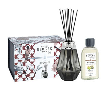 Дифузор Maison Berger Paris PRISME NOIR + Наповнювач з ароматом WILDERNESS, 200 мл