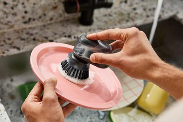 Компактна щітка для миття посуду з підставкою 11,8x9,2x11,8 см Joseph Joseph