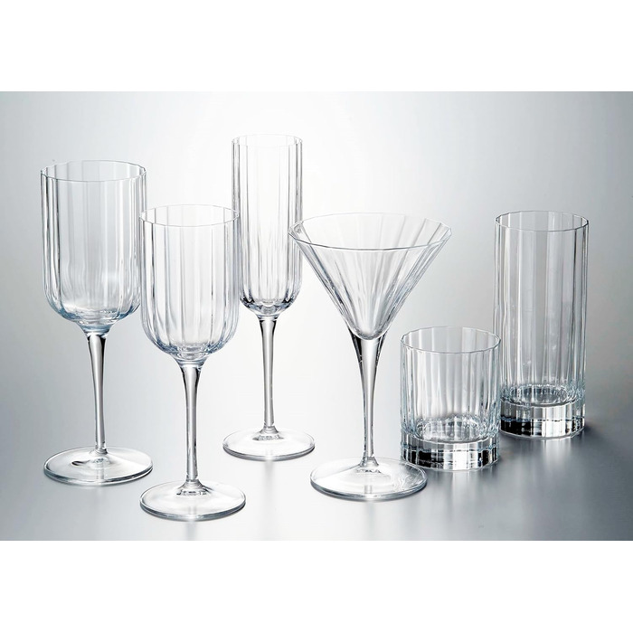 Коробка Луїджі Борміолі 7540470 Баха з 6 Зайдель низької форми, кришталево прозора 7,5 x 7,5 x 9 см