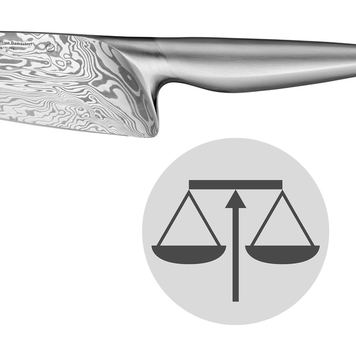 Нож поварской 20 см, дамасская сталь Chef`s Edition Damasteel WMF