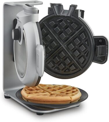 Вертикальна вафельниця для ідеальних бельгійських вафель, 5 рівнів підрум'янювання на вибір, 2-кратне антипригарне покриття, без зайвого тіста, нержавіюча сталь