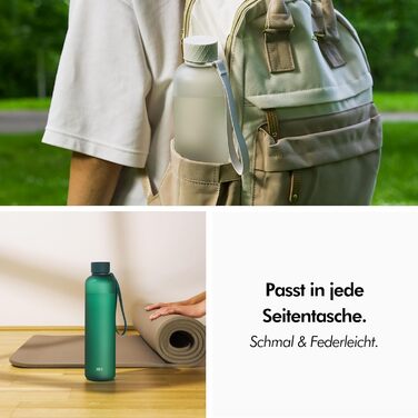 Пляшка для води 1 л тританова, петролева KIVY