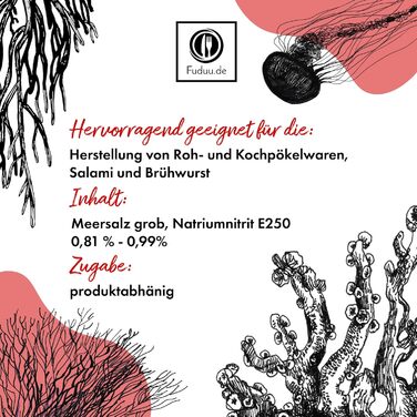 Нітритна сіль з морською сіллю 750 г Fuduu.de