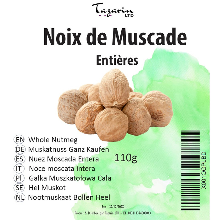 Цільний мускатний горіх 110 г Tazarin LTD