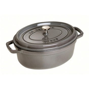 Кокот овальний 31 см, сірий графіт Staub