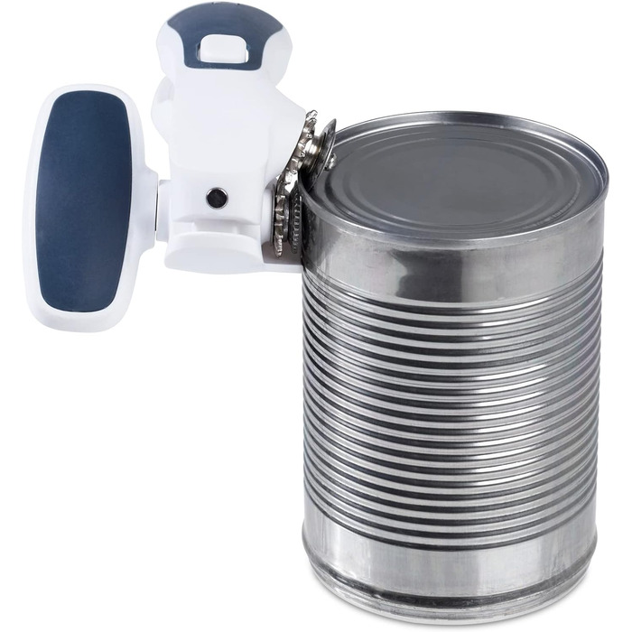 Відкривачка Zyliss Strong Boy 2, ABS, TPE, нержавіюча сталь, нейлон, посилений ПВХ, сірий, 23 x 5 x 4 см, E46145 (консервний нож із замком і підйомом)