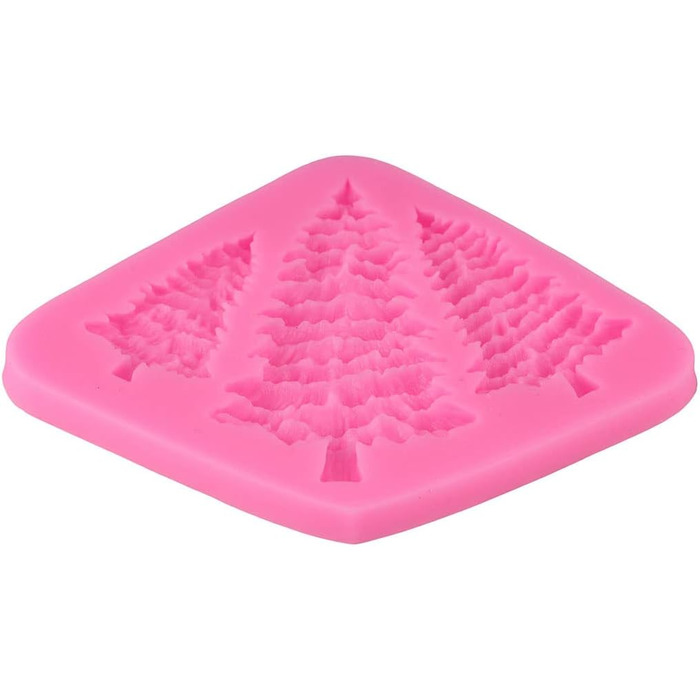 Силіконова форма HUANIZI 3D у формі ялинки, ялинки, фондан, прикраса для торта, маленькі силіконові форми для випічки, сірі