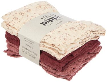 Набір із 6 тканинних рушників для дітей 65 x 65 см PIPPI