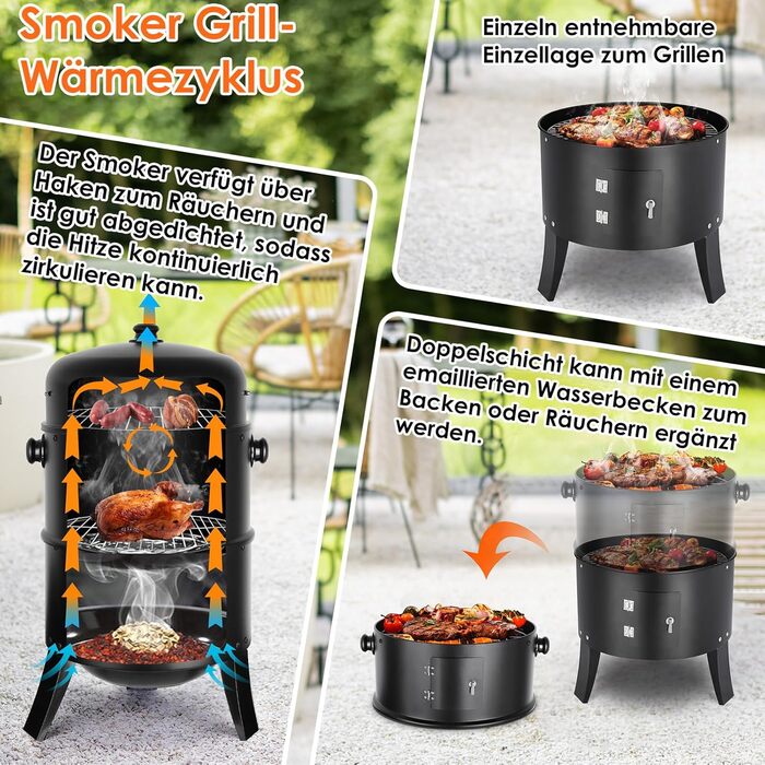 Коптильна піч 3 в 1 TLGREEN