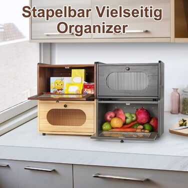 Хлібниця 36,5 х 23,5 х 22 см чорний GUUSII HOME