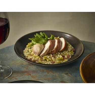 Тарілка глибока 25 xh 4 см, Terra Porcelain Black, GenWare