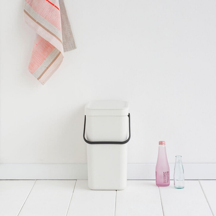 Відро для сміття 12 л біле Sort Go Brabantia