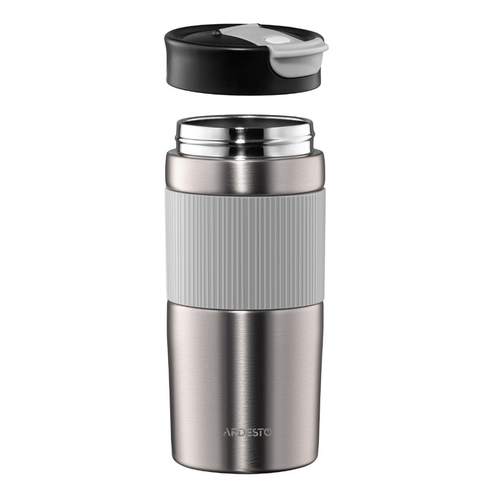 Термокружка ARDESTO Comfort 450 мл, нержавеющая сталь, серый