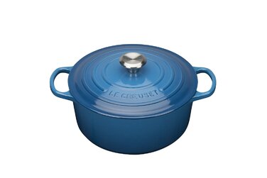 Каструля / жаровня 30 см, синій марсель Le Creuset