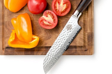 Профессиональный нож из дамасской стали Santoku GRILLI