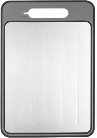 Дошка для розморожування та нарізання 36,5 х 25 см, білий/сірий SMELEYOU