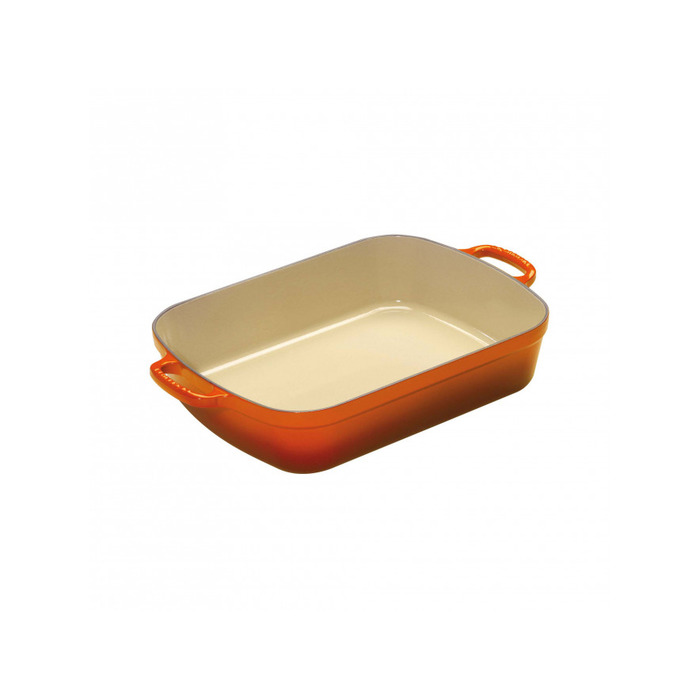 Жаровня 37 х 29 см помаранчева Le Creuset