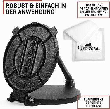 Пресс для тортильи ручной 20 см Uno Casa