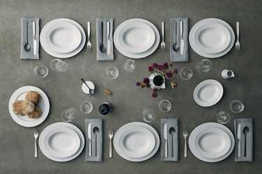 Тарілка 25 см біла Legio Nova Eva Solo