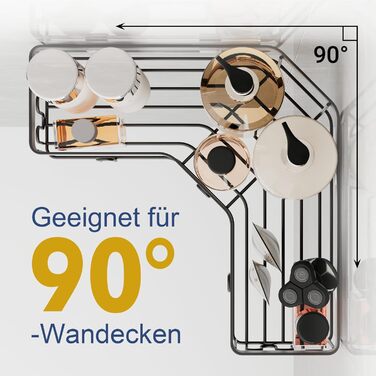 Полка для душа 3 в 1, нержавеющая сталь RUIHANDA