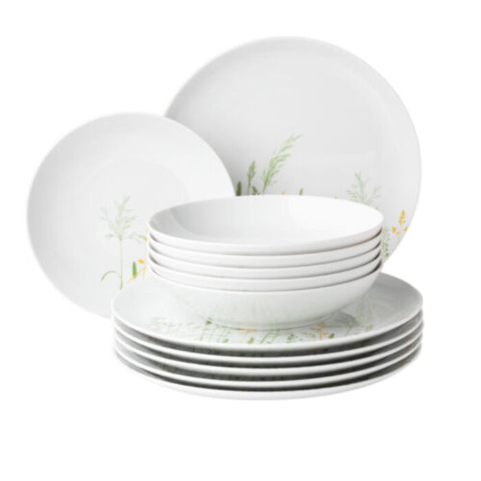 Набір обідніх тарілок 12 предметів Meadow Grasses Seltmann Weiden