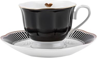 Набір чашок для еспресо з блюдцами на 6 осіб 80 мл, 12 предметів Piraye KARACA