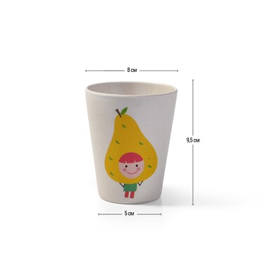 Стакан для детей бамбуковое волокно Fissman 300 мл Груша (8361)