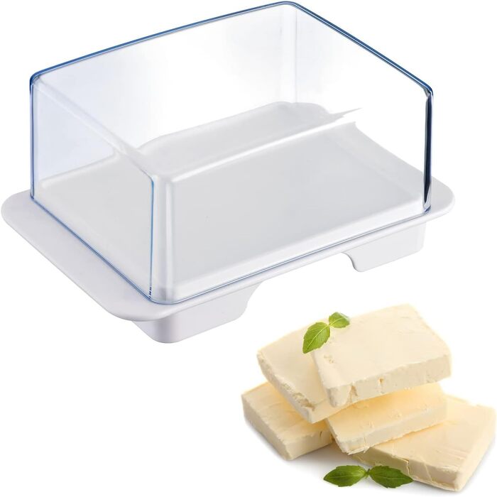 Маслянка Westmark - ідеально підходить для сервірування та зберігання - можна мити в посудомийній машині - спеціальний рельєф для надійного захоплення (Ексклюзив, набір з 2 шт. )