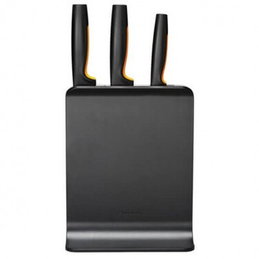 Набір ножів Fiskars Functional Form з чорною підставкою 3 шт (1057555)