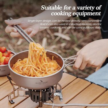 Титановые кастрюли со складной ручкой Ti1096T Boundless Voyage