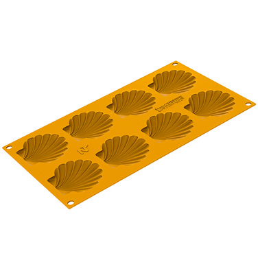 CANESTRELLO15 Форма силіконова 'мушля' 72x65 h 8,5 мм (15 мл x 8)