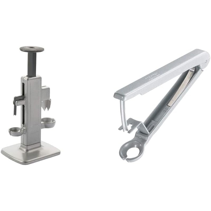 Косточка для вишни и сливы Westmark, комбинированная косточка, высота 23 см, алюминий/нержавеющая сталь/пластик, 40202260 (Steinex-Combi, комплект с вишневой косточкой из серебра)