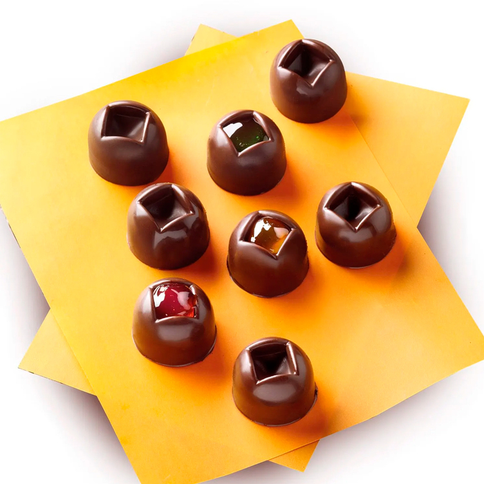 SCG03 Форма  силіконова для шоколаду 'фігурна полусфера' 28х20 мм