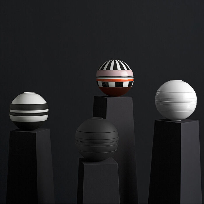 Набір тарілок 7 предметів Black White La Boule Villeroy & Boch