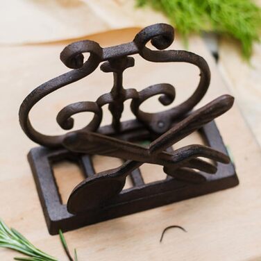 Тримач для серветок з чавуну 13 х 6,5 х 11,5 см Alipis