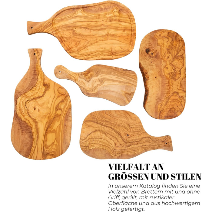 Обробна дошка для їжі 4 шт. 28 см з ручкою Erreke