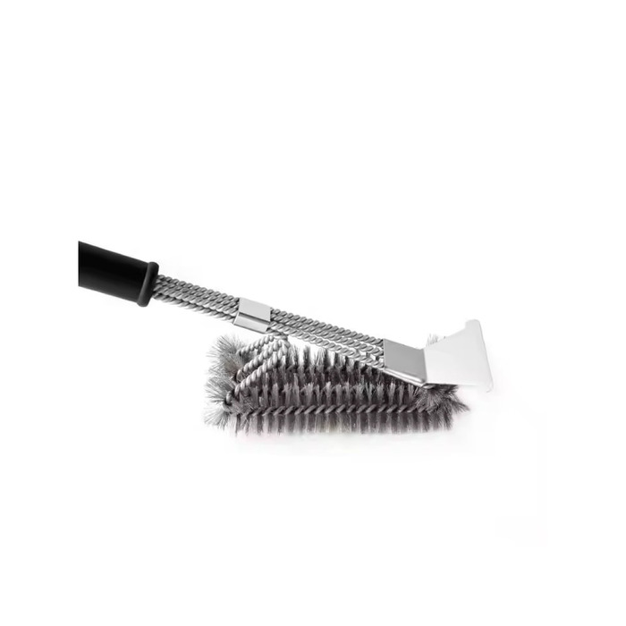 Щетка для гриля трехрядная 2в1 (щетка+скребок) GRILLI 777455 Код: 013097