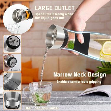 Стеклянный графин 1,2 л ZHHGOO