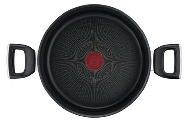 Tefal Каструля Unlimited, скляна кришка, 5,3 л, чорний, алюміній