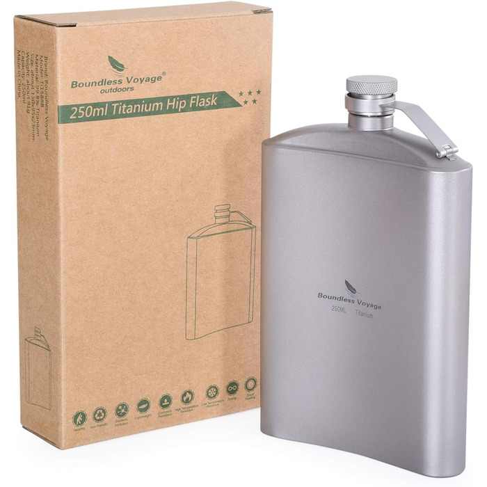 Титановая фляга для бедра Boundless Voyage