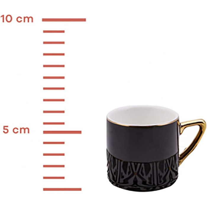 Кавовий сервіз 4 чашки еспресо та 4 блюдця KARACA