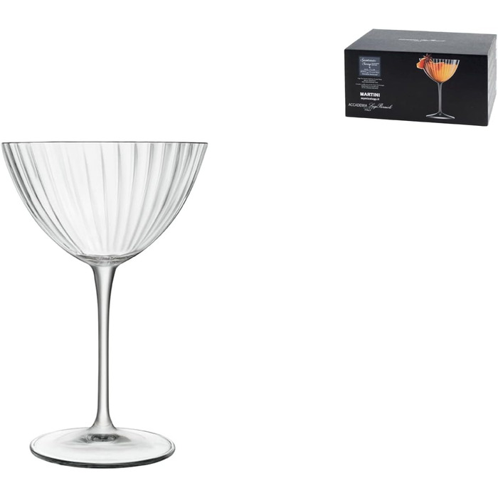 Набір келихів для мартіні 220 мл, 6 предметів Speakeasies Swing Luigi Bormioli