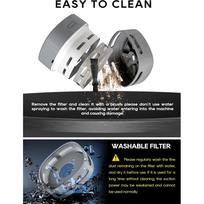 Міні-пилосос бездротовий сірий IGOKOTI