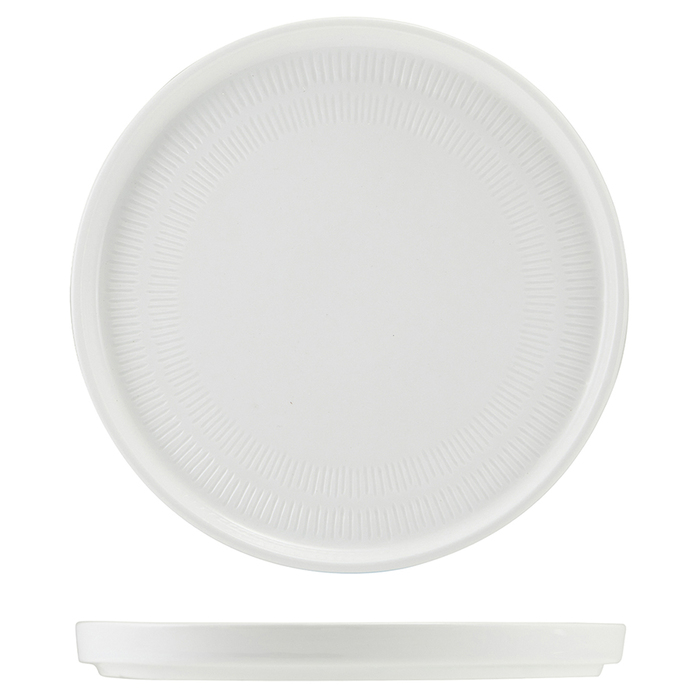 Тарілка презентаційна 20*2.2 см із низьким вертикальним бортом, Incise Porcelain Lustre, GenWare