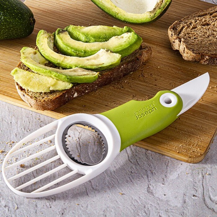Ніж для авокадо 3-в-1 Joseph Joseph GADGETS, зелений, 6,6 х 1,8 х 18 см