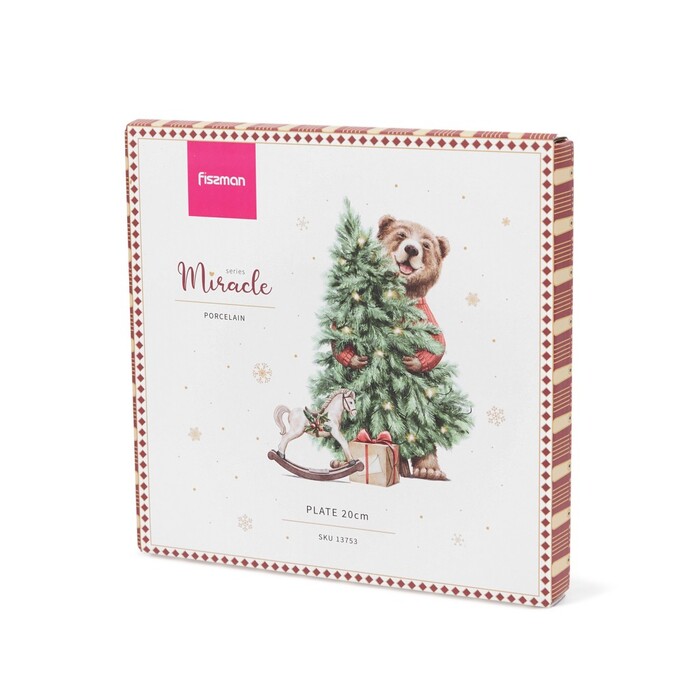 Тарілка Fissman 20 см MIRACLE порцеляна (13753)