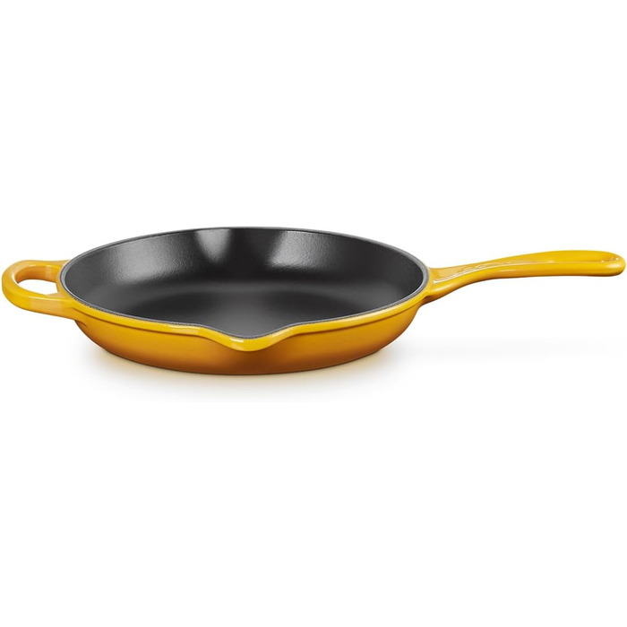 Чавунна сковорода LE CREUSET Signature, кругла, Ø Для всіх типів плит, вкл. підходить для індукції, 1,93 кг, гранат, 20182239490422 (Нектар, 23 см)
