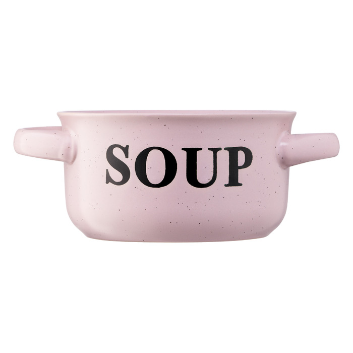 Бульонница Ardesto Alcor, 550мл, керамика, розовый