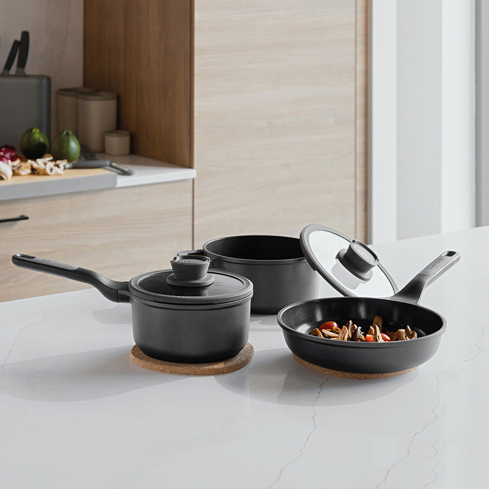 Набір посуду з антипригарним покриттям 5 предметів LEO STONE BergHOFF